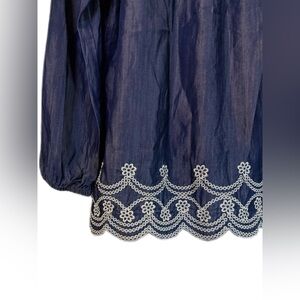 Girls Denim Tops With Embroidery